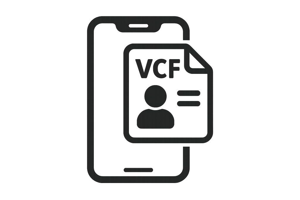 add to the phone vcf icon 